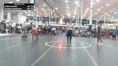 191 lbs Rr Rnd 1 - Curtis Cooper, Grit Mat Club Red - HSC vs Braeden Simoneaux, Team Shutt Garnett Trained - HSC