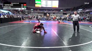7A 132 lbs Cons. Round 3 - Austin Owen, Thompson HS vs Jabari Hall, Central