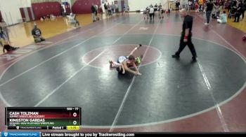 77 lbs 5th Place Match - Kingston Gardas, Mounds View Mustangs Wrestling Club vs Cash Tolzman, Summit Wrestling Academy