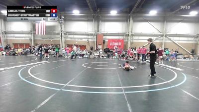 28 kg Rr Rnd 7 - Amelia Thiel, Lady Warriors United - GK8E vs Journey Strittmatter, South Hills Wrestling Academy - GK8E