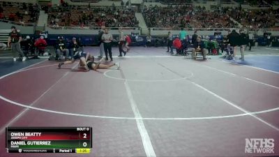 D4-175 lbs Quarterfinal - Daniel Gutierrez, Miami vs Owen Beatty, Joseph City