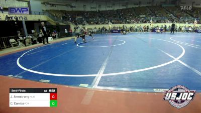 Semifinal - Jaxtyn Armstrong, Plainview Youth Wrestling Club vs Charlie Combs, Ponca City Wildcat Wrestling