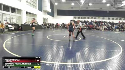 126 lbs Semifinal - Micah Wegman, Calabasas vs Eduardo Miguel Montecino, St. John Bosco