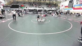 113 lbs 2nd Wrestleback (16 Team) - Colin Evans, Rock Springs vs Emery Kohler, Evanston