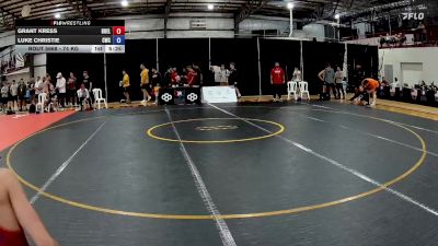 74 kg Cons. Round 3 - Grant Kress, Bulldog Elite vs Luke Christie, Cardinal Wrestling Club