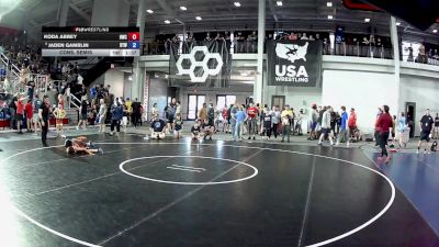 74 lbs Cons. Semis - Koda Abbey, Hartland Wrestling Club vs Jaden Gamblin, Burnett Trained Wrestling