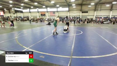 123 lbs Semifinal - Raymond Gutierrez, Relentless vs Tytan Decker, Show Low