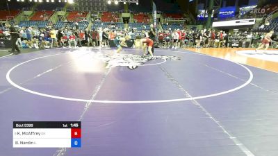 144 lbs Rnd Of 128 - Kasen McAffrey, OK vs Brendan Nardin, IL