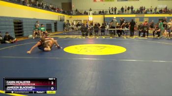 102 lbs Quarterfinal - Casen McAlister, Lawrence Elite Wrestling Club vs Jameson Blackwell, Kanza FS/GR Wrestling Club