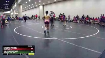 107 lbs Round 5 (10 Team) - Valerie Frabel, CLWC / IWC vs Mileena Notaro, Nebraska Tidal Wave