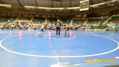 100 lbs Consi Of 16 #1 - Jacobie Robbins, Purler Wrestling vs Mason Perry, Mcalester Youth Wrestling