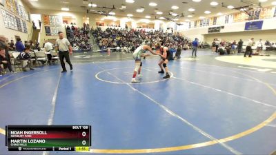 120 lbs Champ. Round 2 - Martin Lozano, Chino Hills vs Noah Ingersoll, Newbury Park