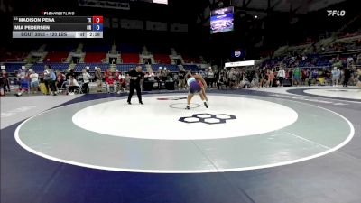 120 lbs Cons. Sub-quarters - Madison Pena, TX vs Mia Pedersen, OR