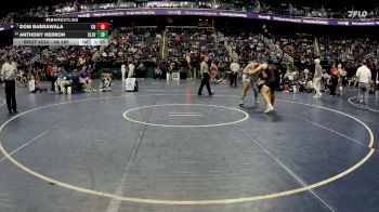 4A 285 lbs Quarterfinal - Dom Basrawala, Charlotte Catholic High School vs Anthony Herron, Cleveland