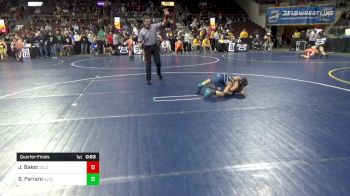 75 lbs Quarterfinal - Jacob Baker, Saltsburg vs Sam Ferraro, Altered Beast