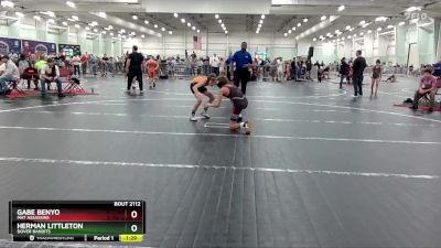 95 lbs Cons. Round 2 - Gabe Benyo, Mat Assassins vs Herman Littleton, Dover Bandits