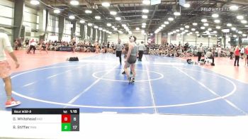 132 lbs Rr Rnd 2 - Gavyn Whitehead, Indiana Outlaws Select vs Blue Stiffler, Roundtree Wrestling Academy Black