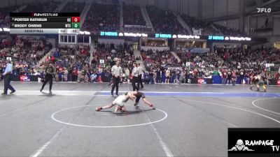 58 lbs Semifinal - Brody Owens, WTC vs Porter Rathbun, Garden City