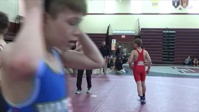 109-113 lbs Champ. Round 2 - Jackson Falck, Delaware County Wrestling Club vs Josh Tegtmeier, Oelwein Wrestling Club