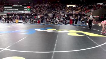 4A 132 lbs Champ. Round 1 - Kai Christiansen, American Falls vs Lane Zehr, Homedale
