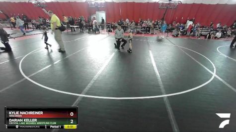 39-41 lbs Round 3 - Darian Keller, Crystal Lake Wizards Wrestling Club vs Kylie Nachreiner, Wisconsin