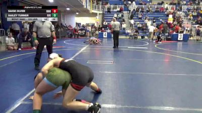 124 lbs Consy 7 - Saige Olver, Honsdale vs Hailey Turner, Riverbend-VA