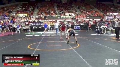 4A 113 lbs Semifinal - Trenton Richwine, Rose Hill vs Ryder Dempewolf, Colby