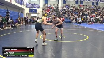 126 lbs Cons. Round 3 - Luke Meyer, OTTAWA-GLANDORF vs Carson Mason, Woodlan