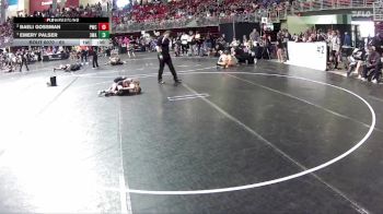 65 lbs Semifinal - Emery Palser, 308 Wrestling Academy vs Baeli Gossman, Pioneer Wrestling Club
