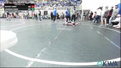 66 lbs Semifinal - Rocket Jones, Raw Wrestling Club vs Leonidas Jones, Bartlesville Wrestling Club