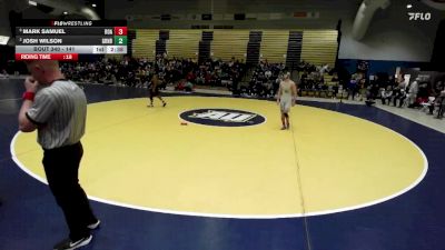 141 lbs Semifinal - Mark Samuel, Roanoke College vs Josh Wilson, Greensboro