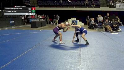 125 lbs 5th Place Match - Tyler Klein, University Of Dubuque vs Shelton Chastain, University Of The Ozarks