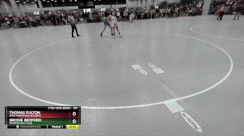 157 lbs Cons. Round 7 - Thomas Fulton, SPAR Wrestling Academy vs Brodie Bedford, Spartan Mat Club