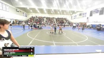 150 lbs Champ. Round 1 - Aarav Arora, Sunnyhills HS vs Nicholas Waller, Harvard Westlake