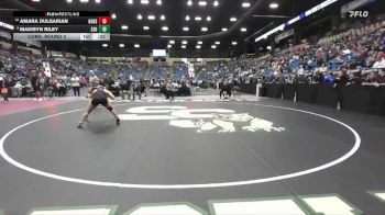120 lbs Cons. Round 2 - Amara Dulgarian, Goddard Hs vs Madisyn Riley, Salina-South Hs