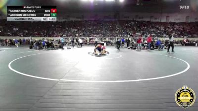 G5A-145 lbs Quarterfinal - Cayden Buckaloo, Davis-Girls vs Addison Mcgowen, Wyandotte-Girls