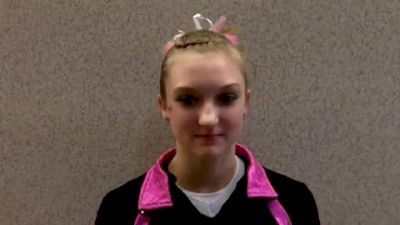 Danielle Breen Triad Gymnastics after winning the  All Around in her age group at the 2012 Harley Invite