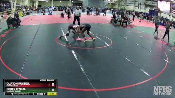 138 lbs Cons. Round 1 - Qua`ion Russell, Sunrise Mtn vs Corey O`Neal, Pahrump Valley