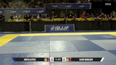 Blaire Manalisay vs Emiliya Aliyeva 2026 Pan Kids Jiu-Jitsu IBJJF Championship
