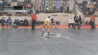 120_B lbs 5th Place - Joseph Rivera, Southern Lehigh vs Owen Bralick, Hempfield