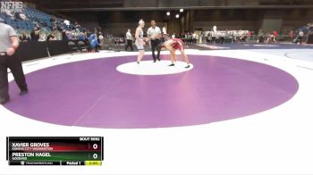 5A-190 lbs Champ. Round 1 - Xavier Groves, Kansas City-Washington vs Preston Hagel, Goddard