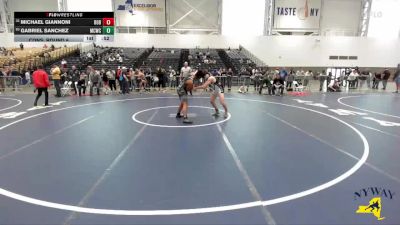 160 lbs Cons. Round 6 - Michael Giannoni, Deep Roots Wrestling Club vs Gabriel Sanchez, Mat Creatures Wrestling Club