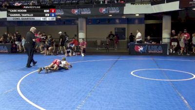 56 lbs Cons. Quarters - Case Hoehn, Maurer Coughlin Wrestling Club vs Gabriel Tantillo, Warrior Trained Wrestling