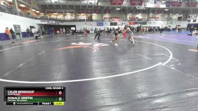 157 lbs Cons. Round 4 - Donald Griffin, Central Methodist vs Caleb Benshoof, Unattached