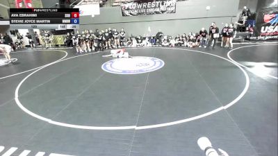 120 lbs Ava Ebrahimi, SDIKWA - San Diego-Imperial Kids Wrestling Association vs Stevie Joyce Martin, MDWA - Mount Diablo Wrestling Association
