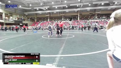 55 lbs Quarterfinal - Brylee Dent, Salina vs Valentina Martinez, Pomona Elite