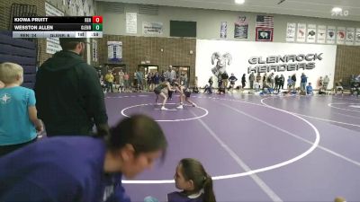 115 lbs Round 5 (6 Team) - Kiowa Pruitt, Renegades vs Wesston Allen, Glenrock Intermediate Middle School