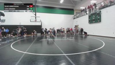 113 lbs Champ. Round 2 - Luca Grasso, AMDG vs Elias Armstrong, Platte County Wrestling