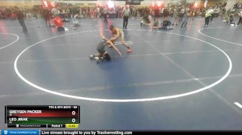 83 lbs Champ. Round 2 - Leo Jirak, IA vs Greysen Packer, ID