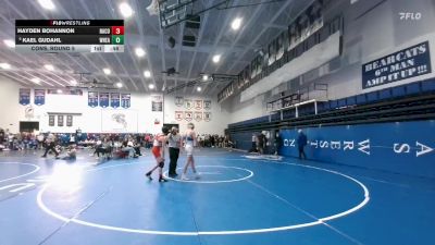 120 lbs Cons. Round 5 - Hayden Bohannon, Natrona County vs Kael Gudahl, Wheatland